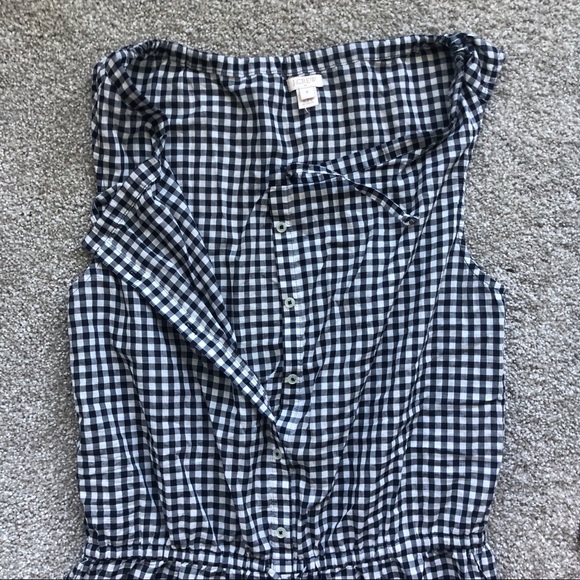 J.Crew Gingham Romper NWOT - Picture 4 of 5